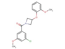 1-(3-chloro-5-methoxybenzoyl)-3-(2-methoxyphenoxy)azetidine
