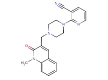 2-{4-[(1-methyl-2-oxo-1,2-dihydroquinolin-3-yl)methyl]piperazin-1-yl}nicotinonitrile