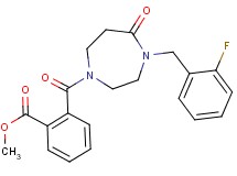 methyl 2-{[4-(2-fluorobenzyl)-5-oxo-1,4-diazepan-1-yl]carbonyl}benzoate