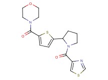 4-({5-[1-(1,3-thiazol-4-ylcarbonyl)-2-pyrrolidinyl]-2-thienyl}carbonyl)morpholine