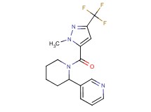 3-(1-{[1-methyl-3-(trifluoromethyl)-1H-pyrazol-5-yl]carbonyl}piperidin-2-yl)pyridine