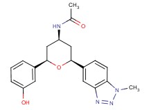 N-[(2R*,4S*,6S*)-2-(3-hydroxyphenyl)-6-(1-methyl-1H-1,2,3-benzotriazol-5-yl)tetrahydro-2H-pyran-4-yl]acetamide