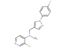3-fluoro-N-{[1-(4-fluorophenyl)-1H-pyrazol-4-yl]methyl}-N-methyl-4-pyridinamine