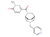 2-methyl-6-{[(1S*,5R*)-3-(4-pyridinylmethyl)-3,6-diazabicyclo[3.2.2]non-6-yl]carbonyl}-3(2H)-pyridazinone
