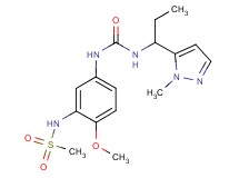 N-{2-methoxy-5-[({[1-(1-methyl-1H-pyrazol-5-yl)propyl]amino}carbonyl)amino]phenyl}methanesulfonamide