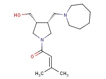 [(3R*,4R*)-4-(1-azepanylmethyl)-1-(3-methyl-2-butenoyl)-3-pyrrolidinyl]methanol