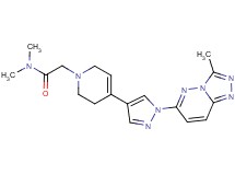 N,N-dimethyl-2-[4-[1-(3-methyl[1,2,4]triazolo[4,3-b]pyridazin-6-yl)-1H-pyrazol-4-yl]-3,6-dihydropyridin-1(2H)-yl]acetamide