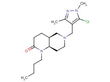 (4aS*,8aR*)-1-butyl-6-[(5-chloro-1,3-dimethyl-1H-pyrazol-4-yl)methyl]octahydro-1,6-naphthyridin-2(1H)-one