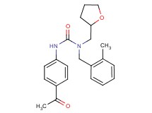 N'-(4-acetylphenyl)-N-(2-methylbenzyl)-N-(tetrahydrofuran-2-ylmethyl)urea