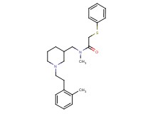 N-methyl-N-({1-[2-(2-methylphenyl)ethyl]-3-piperidinyl}methyl)-2-(phenylthio)acetamide
