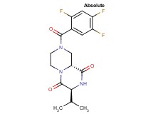 (3S,9aR)-3-isopropyl-8-(2,4,5-trifluorobenzoyl)tetrahydro-2H-pyrazino[1,2-a]pyrazine-1,4(3H,6H)-dione