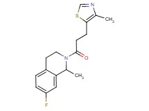 7-fluoro-1-methyl-2-[3-(4-methyl-1,3-thiazol-5-yl)propanoyl]-1,2,3,4-tetrahydroisoquinoline