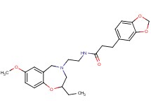 3-(1,3-benzodioxol-5-yl)-N-[2-(2-ethyl-7-methoxy-2,3-dihydro-1,4-benzoxazepin-4(5H)-yl)ethyl]propanamide