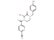 5-{[2-methyl-4-(4-methylbenzyl)-3-oxopiperazin-1-yl]carbonyl}pyridine-2-carbonitrile