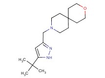 9-[(5-tert-butyl-1H-pyrazol-3-yl)methyl]-3-oxa-9-azaspiro[5.5]undecane