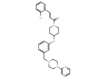 1-[3-({1-[(2E)-3-(2-chlorophenyl)-2-propenoyl]-4-piperidinyl}oxy)benzyl]-4-(2-pyridinyl)piperazine