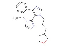 1-ethyl-5'-phenyl-3'-[3-(tetrahydrofuran-3-yl)propyl]-1H,3'H-2,4'-biimidazole