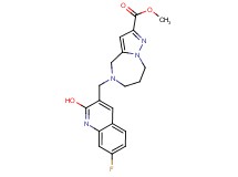 methyl 5-[(7-fluoro-2-hydroxy-3-quinolinyl)methyl]-5,6,7,8-tetrahydro-4H-pyrazolo[1,5-a][1,4]diazepine-2-carboxylate