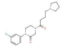 1-(3-chlorophenyl)-4-[4-(1-pyrrolidinyl)butanoyl]-2-piperazinone