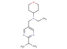 N-ethyl-N-[(2-isopropylpyrimidin-5-yl)methyl]tetrahydro-2H-pyran-4-amine