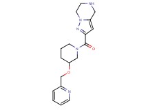 2-{[3-(2-pyridinylmethoxy)-1-piperidinyl]carbonyl}-4,5,6,7-tetrahydropyrazolo[1,5-a]pyrazine dihydrochloride