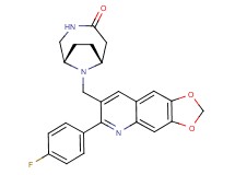 (1S*,6R*)-9-{[6-(4-fluorophenyl)[1,3]dioxolo[4,5-g]quinolin-7-yl]methyl}-3,9-diazabicyclo[4.2.1]nonan-4-one