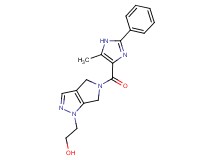 2-[5-[(5-methyl-2-phenyl-1H-imidazol-4-yl)carbonyl]-5,6-dihydropyrrolo[3,4-c]pyrazol-1(4H)-yl]ethanol