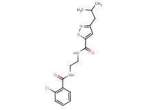 N-{2-[(2-chlorobenzoyl)amino]ethyl}-3-isobutyl-5-isoxazolecarboxamide