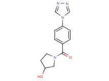 1-[4-(4H-1,2,4-triazol-4-yl)benzoyl]pyrrolidin-3-ol