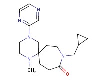 9-(cyclopropylmethyl)-1-methyl-4-(2-pyrazinyl)-1,4,9-triazaspiro[5.6]dodecan-10-one
