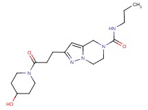 2-[3-(4-hydroxy-1-piperidinyl)-3-oxopropyl]-N-propyl-6,7-dihydropyrazolo[1,5-a]pyrazine-5(4H)-carboxamide