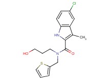5-chloro-N-(3-hydroxypropyl)-3-methyl-N-(2-thienylmethyl)-1H-indole-2-carboxamide