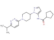 N-{1-[1-(6-isopropylpyridazin-3-yl)piperidin-4-yl]-1H-pyrazol-5-yl}cyclopentanecarboxamide