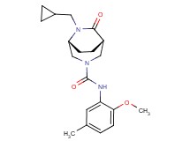 (1S*,5R*)-6-(cyclopropylmethyl)-N-(2-methoxy-5-methylphenyl)-7-oxo-3,6-diazabicyclo[3.2.2]nonane-3-carboxamide