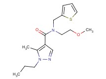 N-(2-methoxyethyl)-5-methyl-1-propyl-N-(2-thienylmethyl)-1H-pyrazole-4-carboxamide