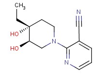 2-[(3R*,4R*)-4-ethyl-3,4-dihydroxypiperidin-1-yl]nicotinonitrile