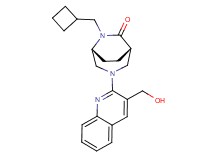 (1S*,5R*)-6-(cyclobutylmethyl)-3-[3-(hydroxymethyl)-2-quinolinyl]-3,6-diazabicyclo[3.2.2]nonan-7-one
