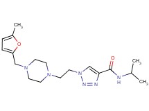 N-isopropyl-1-(2-{4-[(5-methyl-2-furyl)methyl]-1-piperazinyl}ethyl)-1H-1,2,3-triazole-4-carboxamide