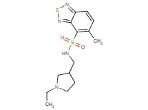 N-[(1-ethylpyrrolidin-3-yl)methyl]-5-methyl-2,1,3-benzothiadiazole-4-sulfonamide