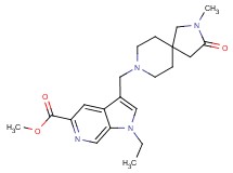 methyl 1-ethyl-3-[(2-methyl-3-oxo-2,8-diazaspiro[4.5]dec-8-yl)methyl]-1H-pyrrolo[2,3-c]pyridine-5-carboxylate