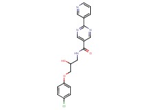 N-[3-(4-chlorophenoxy)-2-hydroxypropyl]-2-pyridin-3-ylpyrimidine-5-carboxamide