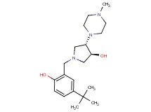 (3S*,4S*)-1-(5-tert-butyl-2-hydroxybenzyl)-4-(4-methylpiperazin-1-yl)pyrrolidin-3-ol