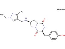 (3S,7S,8aS)-7-{[(1-ethyl-3-methyl-1H-pyrazol-4-yl)methyl]amino}-3-(4-hydroxybenzyl)hexahydropyrrolo[1,2-a]pyrazine-1,4-dione