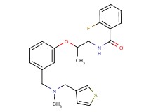2-fluoro-N-[2-(3-{[methyl(3-thienylmethyl)amino]methyl}phenoxy)propyl]benzamide