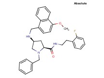(4S)-1-benzyl-N-[2-(2-fluorophenyl)ethyl]-4-{[(4-methoxy-1-naphthyl)methyl]amino}-L-prolinamide