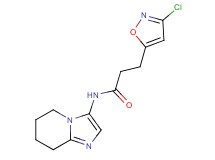 3-(3-chloroisoxazol-5-yl)-N-(5,6,7,8-tetrahydroimidazo[1,2-a]pyridin-3-yl)propanamide