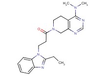 7-[3-(2-ethyl-1H-benzimidazol-1-yl)propanoyl]-N,N-dimethyl-5,6,7,8-tetrahydropyrido[3,4-d]pyrimidin-4-amine