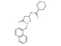N-[1-(1-naphthylmethyl)-5-oxo-3-pyrrolidinyl]tetrahydro-2H-pyran-4-carboxamide