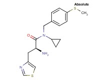 (2S)-2-amino-N-cyclopropyl-N-[4-(methylthio)benzyl]-3-(1,3-thiazol-4-yl)propanamide