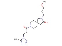 2-(3-methoxypropyl)-8-[3-(5-methyl-1H-tetrazol-1-yl)propanoyl]-2,8-diazaspiro[4.5]decan-3-one